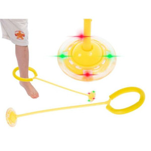 Hula Hop Na Nogę Skakanka Piłka Świecąca Led Zółta