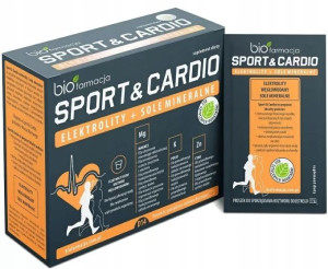 SPORT&CARDIO Naturalne Elektrolity Magnez Potas Cynk BIOFARMACJA