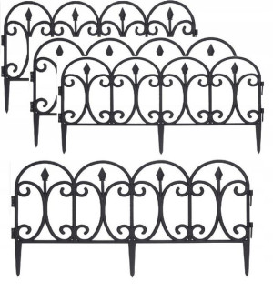 Płot Płotek Ogrodowy Palisada 4szt 240cm Obrzeże