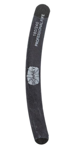 RONNEY Professional PREMIUM Nailfile -PILNIK 180/240 CZARNY BANAN   