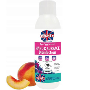 RONNEY Plyn dezynfek rak 100ml  powierzchni  Brzoskwinia - Peach