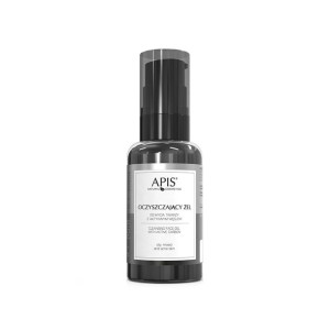 APIS Oczyszczający żel do mycia twarzy z aktywnym węglem 50 ml