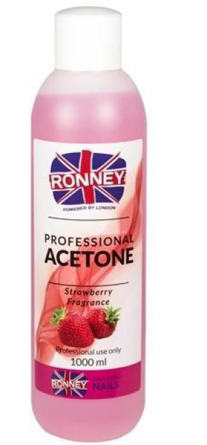 RONNEY - Aceton o zapachu truskawki ACETONE STRAWBERRY 1000 ml    