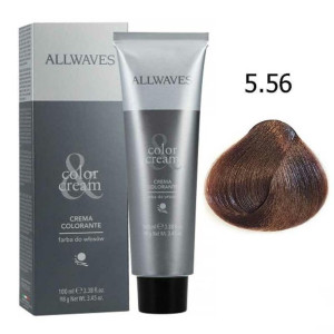 Allwaves Farba do włosów - 5.56 Czerwony Kasztan, trwała koloryzacja 100ml
