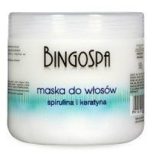 .BINGOSPA - Maska do włosów ze spiruliną i keratyną 500ml .