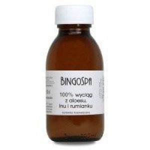 BINGOSPA Wyciąg 100% z aloesu lnu i rumianku 100ml   