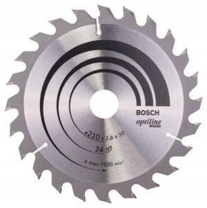 Bosch Tarcza Pilarska Optiline Wood 210x30 Z24