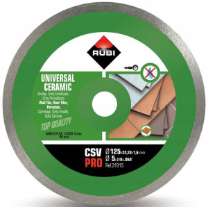 Tarcza Diamentowa Do Płytek Csv 125 Pro Rubi