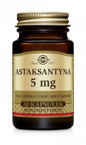 Astaksantyna (z alg) 5mg SOLGAR (30 kps)