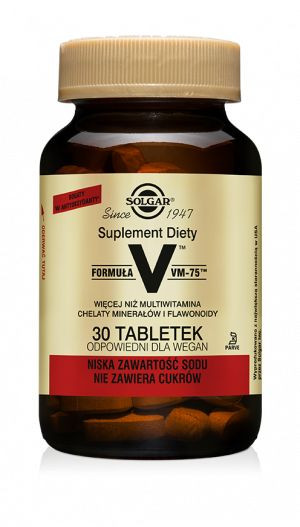Formuła VM75 -  Multiwitamina SOLGAR (30 tab)