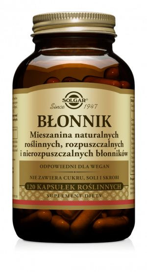 Błonnik - mieszanka naturalnych błonników SOLGAR (120 kps)