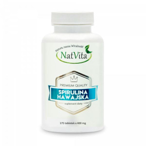 Spirulina hawajska (400mg) - CHLOROFIL NATURALNY NatVita (175 tab)