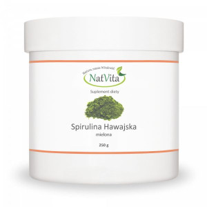 Spirulina Hawajska CHLOROFIL NATURALNY algi mielone NatVita (250g)