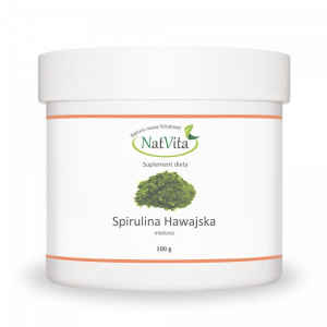 Spirulina Hawajska CHLOROFIL NATURALNY algi mielone NatVita (100g)