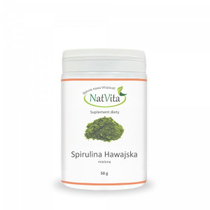 Spirulina Hawajska CHLOROFIL NATURALNY algi mielone NatVita (50g)