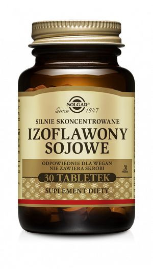 Izoflawony Sojowe (fitoestrogeny) 38mg SOLGAR (30 tab)