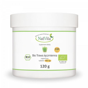 Trawa jęczmienna (Młody jęczmień) 500mg BIO NatVita (240 tab)