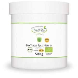 Trawa jęczmienna (Młody jęczmień) 500mg BIO NatVita (1000 tab)