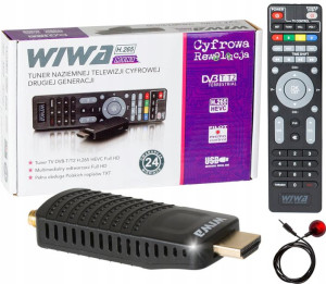 Tuner Dekoder Tv Naziemnej Hd Dvb-t Dvb-t2 H.265