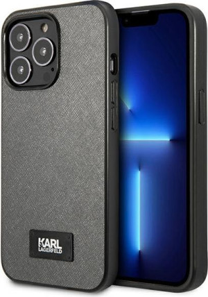 Etui Karl Lagerfeld KLHCP13LSFMP2DG Apple iPhone 13 Pro hardcase srebrny/si