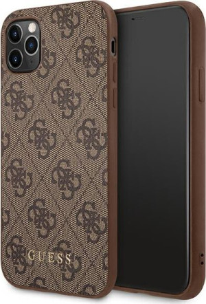 Etui Guess GUHCN58G4GFBR Apple iPhone 11 Pro brązowy/brown hard case 4G Met