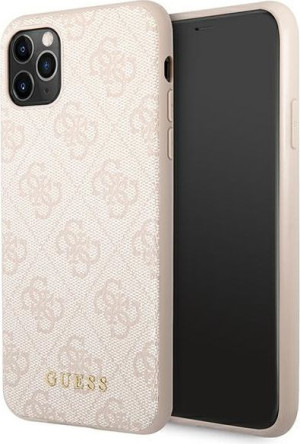 Etui Guess GUHCN65G4GFPI Apple iPhone 11 Pro Max różowy/pink hard case 4G M