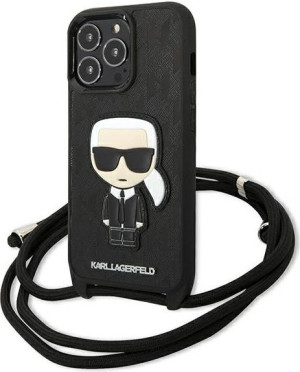 Etui Karl Lagerfeld KLHCP13XCMNIPK Apple iPhone 13 Pro Max hardcase czarny/