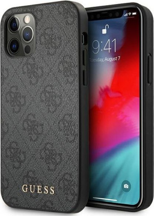 Etui Guess GUHCP12LG4GFGR Apple iPhone 12 Pro Max szary/grey hard case 4G M