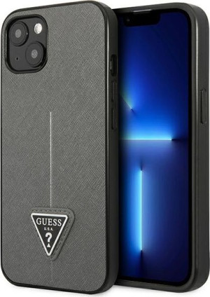 Etui Guess GUHCP13SPSATLG Apple iPhone 13 mini srebrny/silver hardcase Saff