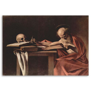 OBRAZ Św.Hieronim piszący Caravaggio 120x80