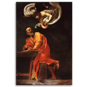 REPRODUKCJA Św.Mateusz i Anioł Caravaggio 80x120