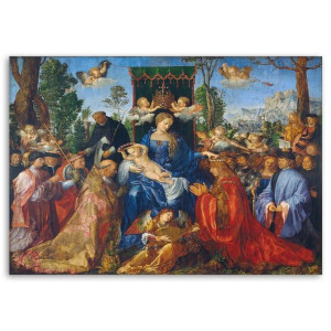 OBRAZ REPRODUKCJA Święto Różańcowe A.Dürer 120x80