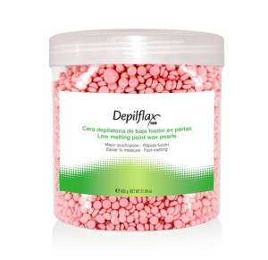 Depilflax 100 Wosk Twardy Bezpaskowy Do Depilacji Perełka 600g Różowy