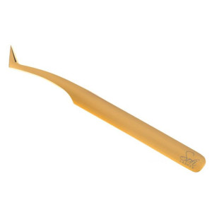 Sofi Lashes Pęseta Do Rzęs Zakrzywiona Volume 718 Titanium Gold