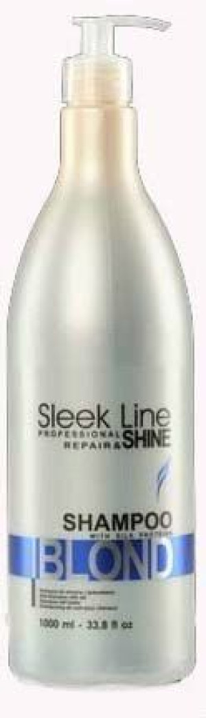 Stapiz Szampon Sleek Line Blond Z Jedwabiem 1l