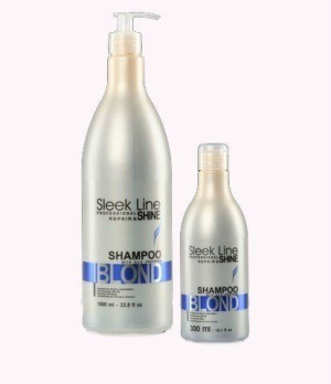 Stapiz Szampon Sleek Line Blond Z Jedwabiem 1l