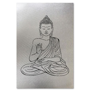 OBRAZ NA PŁÓTNIE Srebrny Buddha Zen Spa 60x90