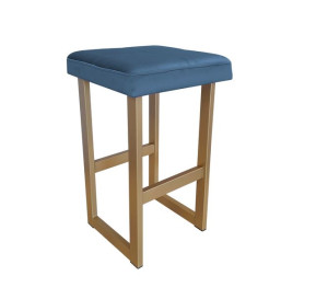 Hoker krzesło barowe Alex Loft 75 cm podstawa złota