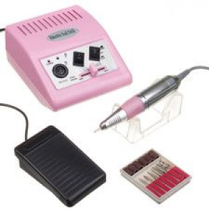 Frezarka do manicure JD500 Różowa + zestaw frezów