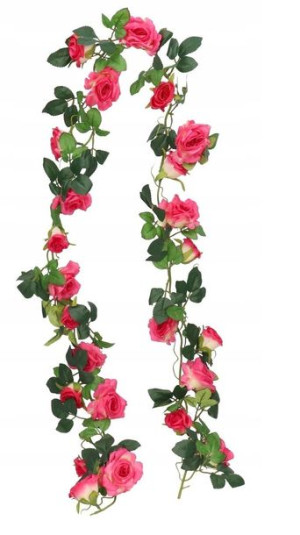 Róża Róże Girlanda Róż 170cm Ozdoba