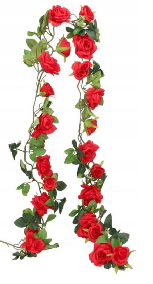 Róża Róże Girlanda Róż 170cm Ozdoba