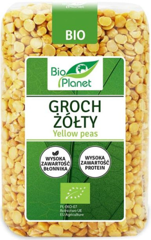 Groch żółty połówki Ekologiczny 500 g - Bio Planet