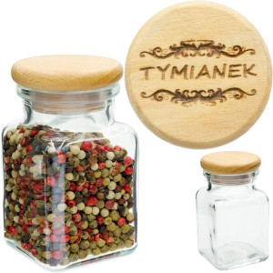 Słoiczek Na Przyprawy 150ml Przykrywka Z Grawerem