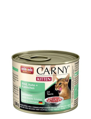 ANIMONDA Carny Kitten woł kurczak królik 200g