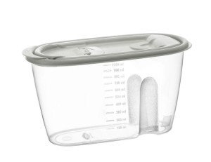 Pojemnik dozownik do żywności art. sypkie MOLLY 1000 ml 1,0 l szary jasny