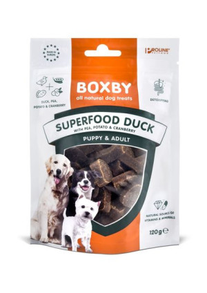 JOHN DOG BOXBY Superfood Duck with Pea & Cranberry 120g