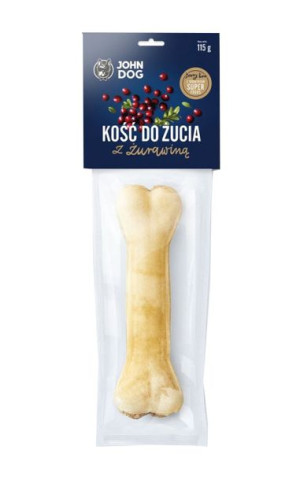 JOHN DOG Kość do żucia Berry żwacz wołowy i żurawina 17cm