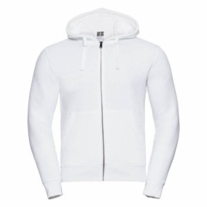 Bluza męska rozpinana z kapturem Authentic Russell Biały M