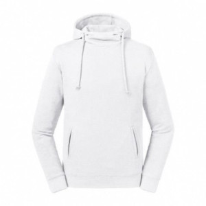 Bluza Unisex z wysokim kołnierzem Pure Organic Russell Biały L