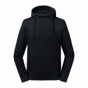 Bluza Unisex z wysokim kołnierzem Pure Organic Russell Czarny XXL